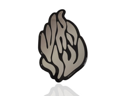 “Ha’esh Sheli” -My Fire- high quality 3D stickers in silver with a mirror effect